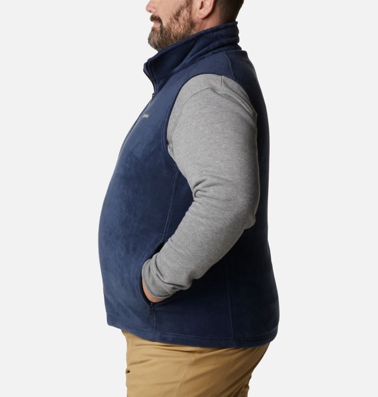 Men's Columbia Steens Mountain Fleece Vest Navy | Plus Size CA-X8C36